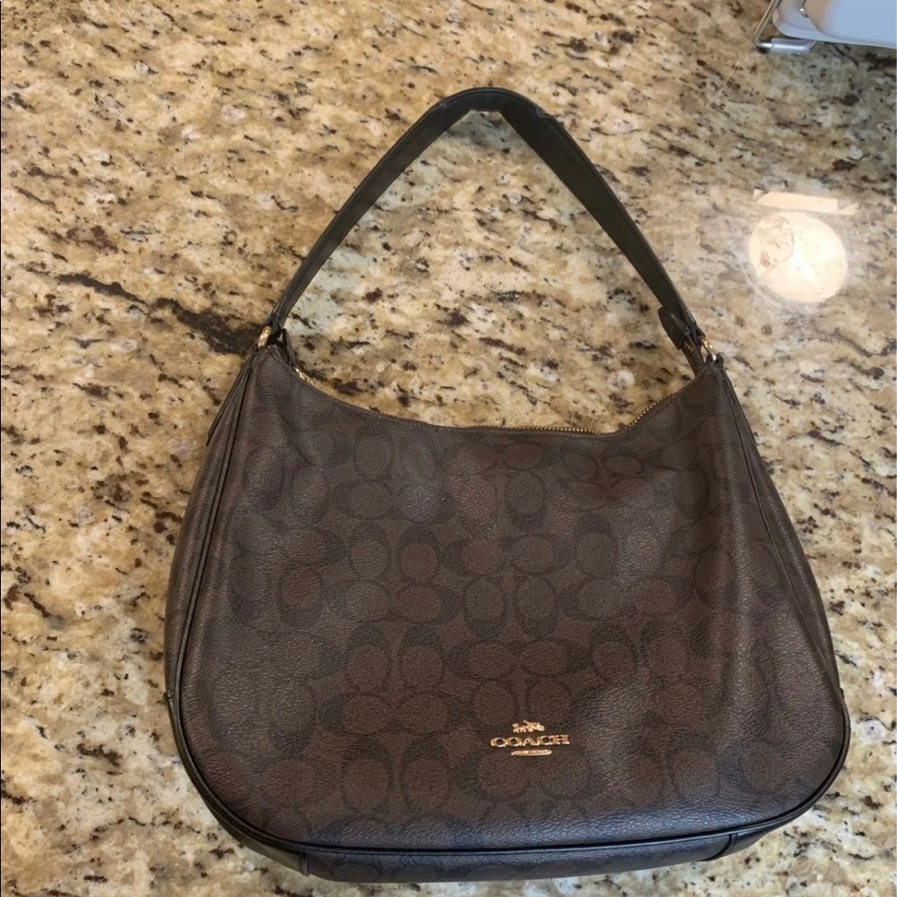 Brown Coach Shoulder Bag